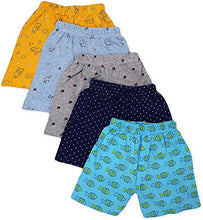 Load image into Gallery viewer, SAFESHOP - (Pack of 4 Shorts) Regular Printed Shorts for Your Little One (Unisex) Multi-Coloured Shorts - Print/Colour May Vary - 3 Months to 8 Years Latest Model 138
