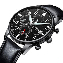 Load image into Gallery viewer, NIBOSI Chronograph Men&#39;s Watch (Black Colored Strap)
