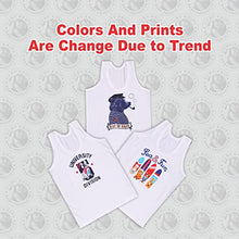 Load image into Gallery viewer, GURU KRIPA BABY PRODUCTS Baby Pure Cotton Printed Innerwear Baniyan Infants Sando Unisex Undershirts for Baby Sleeveless Regular Fit Vest Assorted 4-5 Years Girls and Boys Pack of 3
