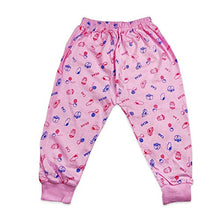 Load image into Gallery viewer, Vanee Kids Full Length Ribbed Printed Pajama Set of 3- Pink, Sea Blue, Peach
